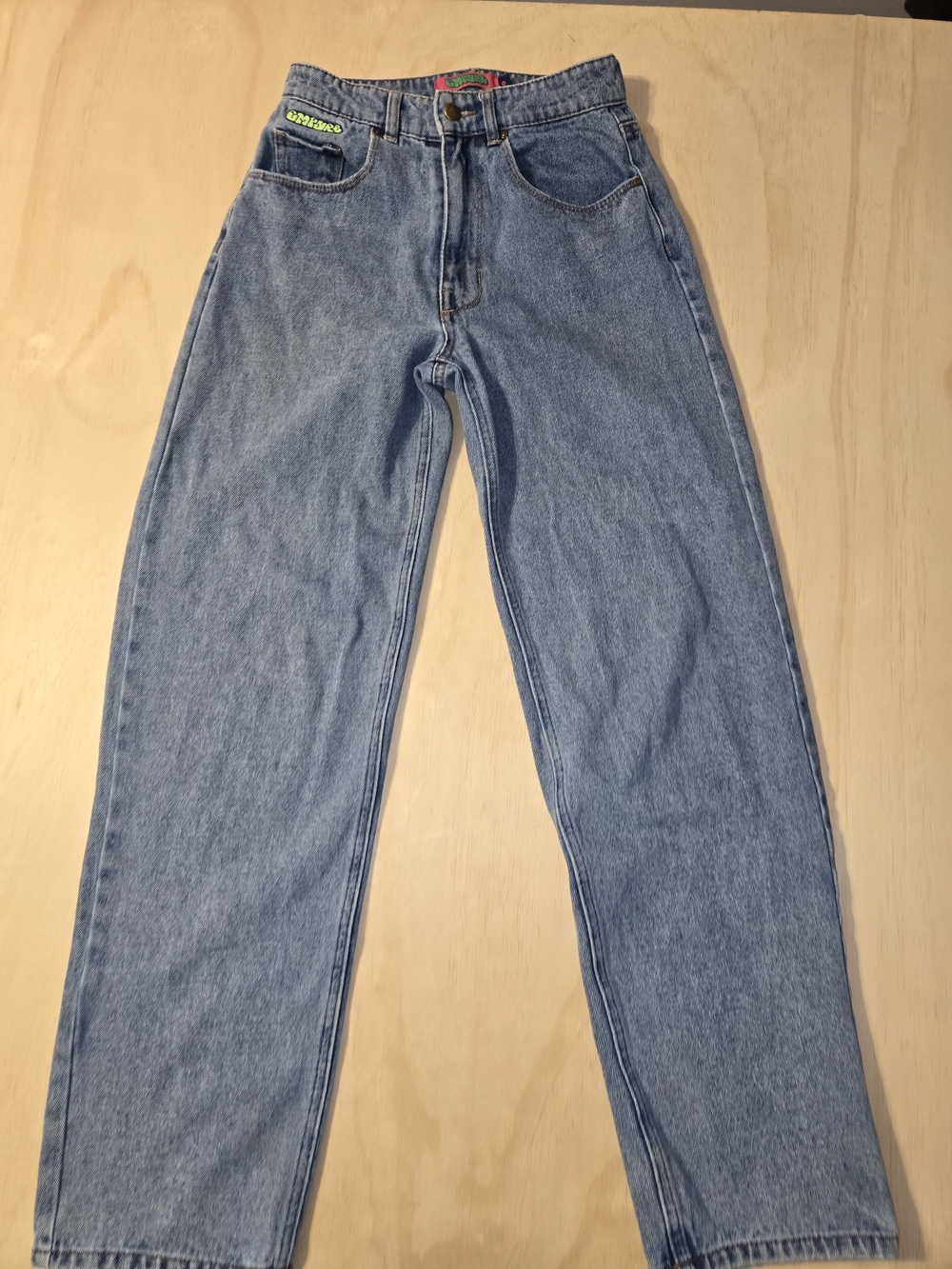 Empyre Tori Baggy Skate Jeans Women's Blue Denim Wide Leg Y2K Skater Size 0